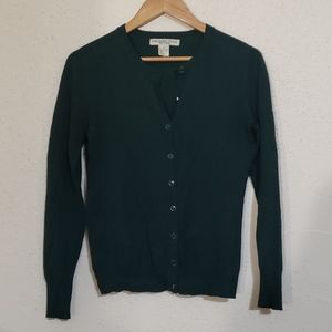 Forest green cardigan